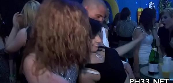  Yong girls in club are fucked hard by mature mans in butt and puss in time